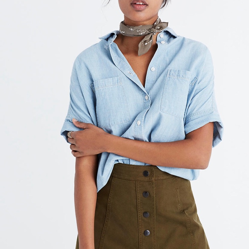 Chambray Courier Shirt in Buckley Wash